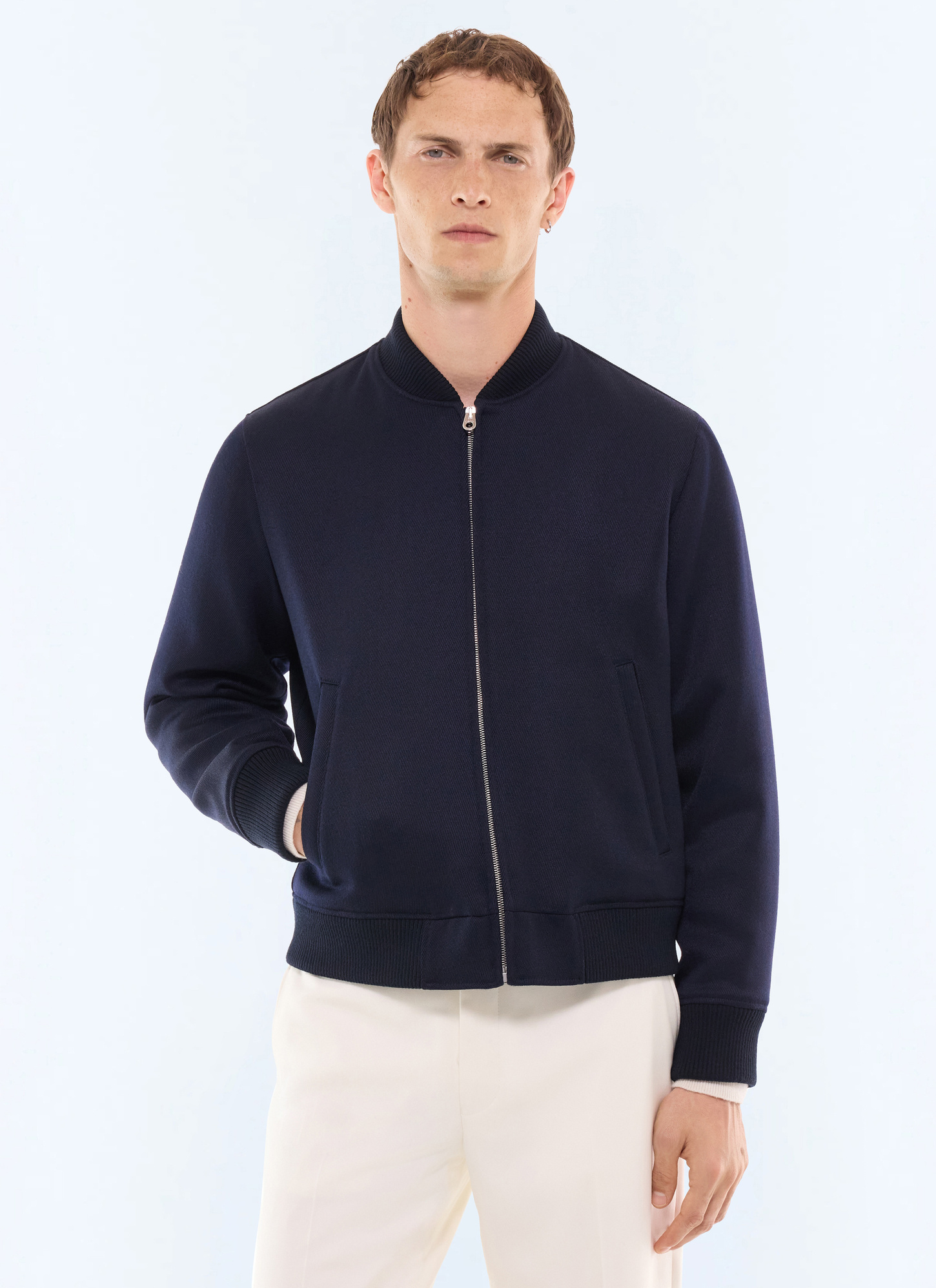 Blouson homme marine tissu principal: 100% laine viergedoublure: 100% viscose Fursac - M3LOBI-LM07-D030