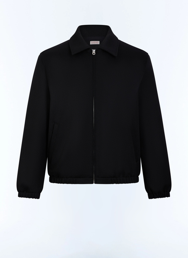 Blouson noir homme tissu principal: 100% laine viergedoublure: 100% viscose Fursac - M3LBLO-LM07-B020
