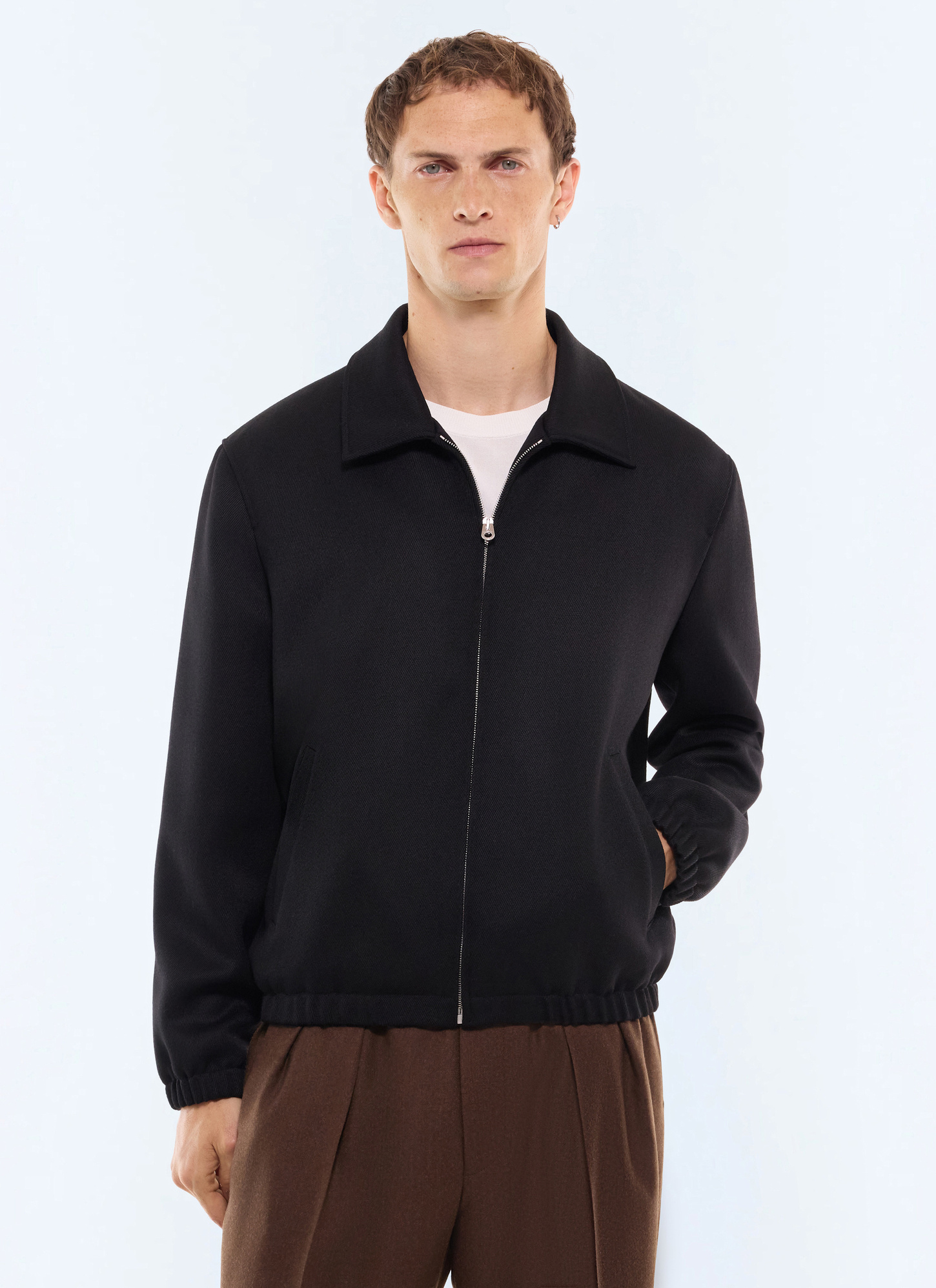 Blouson homme noir tissu principal: 100% laine viergedoublure: 100% viscose Fursac - M3LBLO-LM07-B020