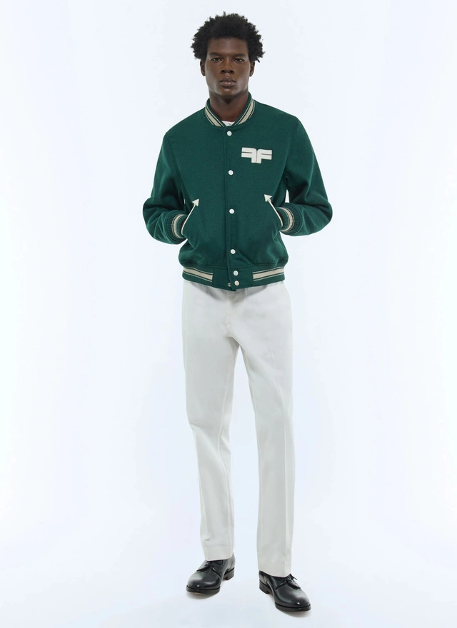 Blouson vert émeraude homme Fursac - M3FEDY-EM15-H009