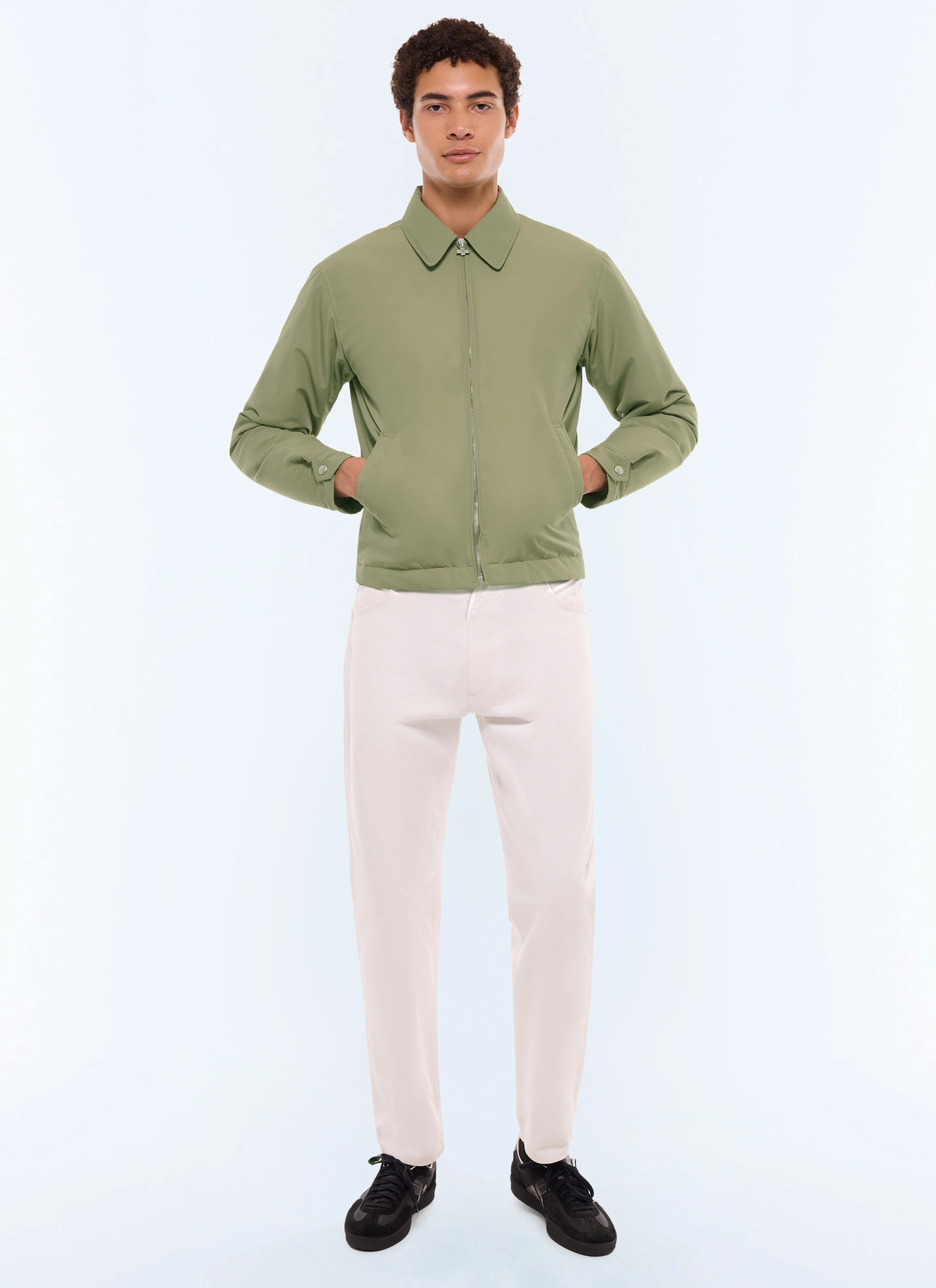 Blouson vert olive homme Fursac - M3GLAN-VM03-44