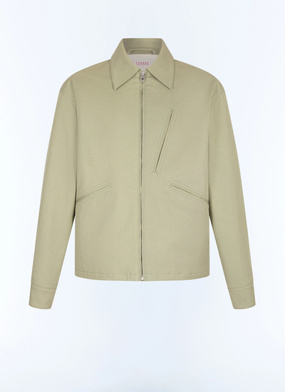 Blouson vert homme cavalry twill de coton Fursac - M3JPEG-JM10-H005