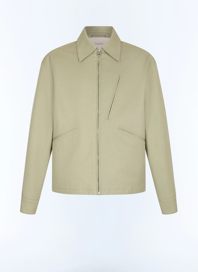 Blouson vert homme cavalry twill de coton Fursac - M3JPEG-JM10-H005