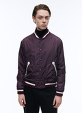 Bomber "Arc de Triomphe" en nylon violet - M3ADDY-TM19-86