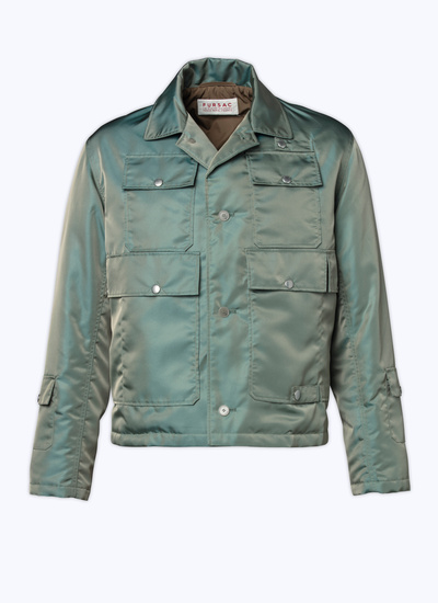 Blouson vert homme nylon et polyéthylène Fursac - M3ARME-AM10-44