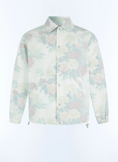 Blouson rose homme toile technique bi-matière Fursac - M3FOAK-FM05-L001