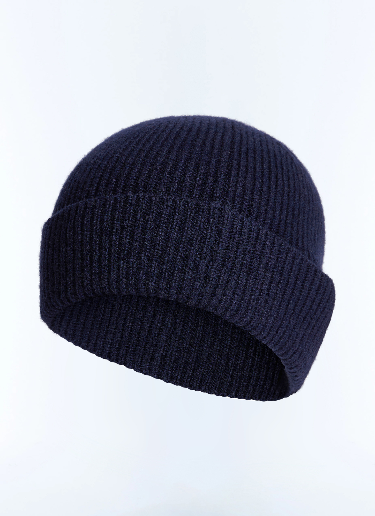 Bonnet homme bleu marine laine et cachemire Fursac - D2GALU-GA19-D030