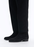 Black split leather Camargue style boots - LBOTTE-AL09-20