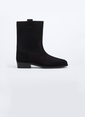 Black split leather Camargue style boots - LBOTTE-AL09-20