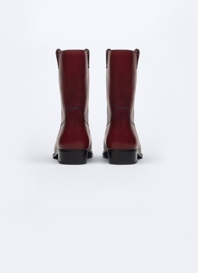 Men's burgundy boots Fursac - LBOTTE-AL08-74