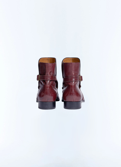 Bottines rouge homme cuir de vachette Fursac - LJODPU-CL05-C014