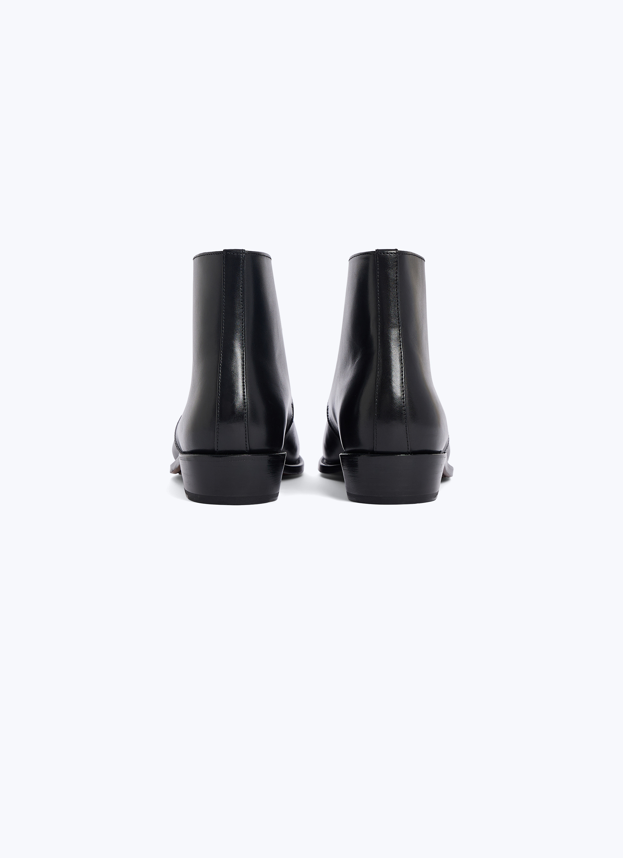 FURSAC - Bottines à lacets en cuir - Homme - Taille 44 - Noir