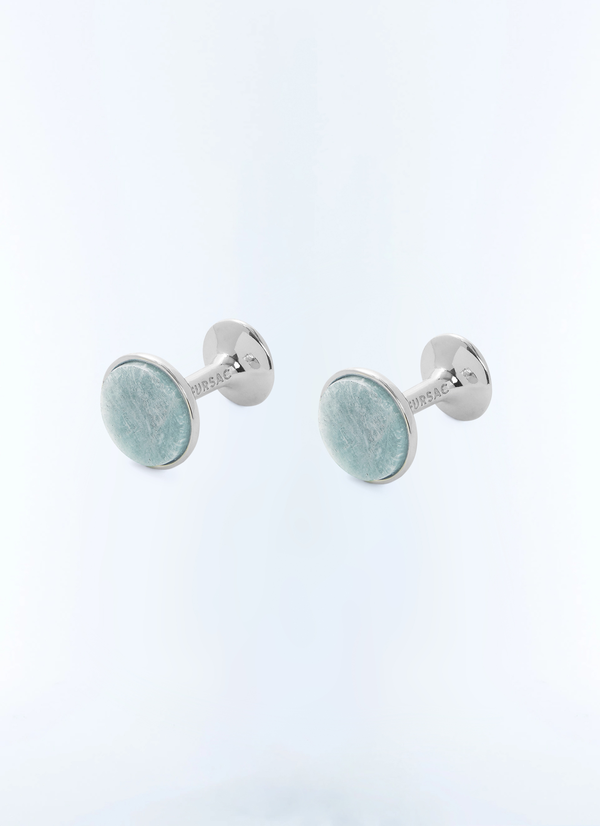 Boutons De Manchette France Cylindriques Vert Acier - Bijou Geek Pour Homme - Cadeau Original Saint-Valentin, Noël - 6