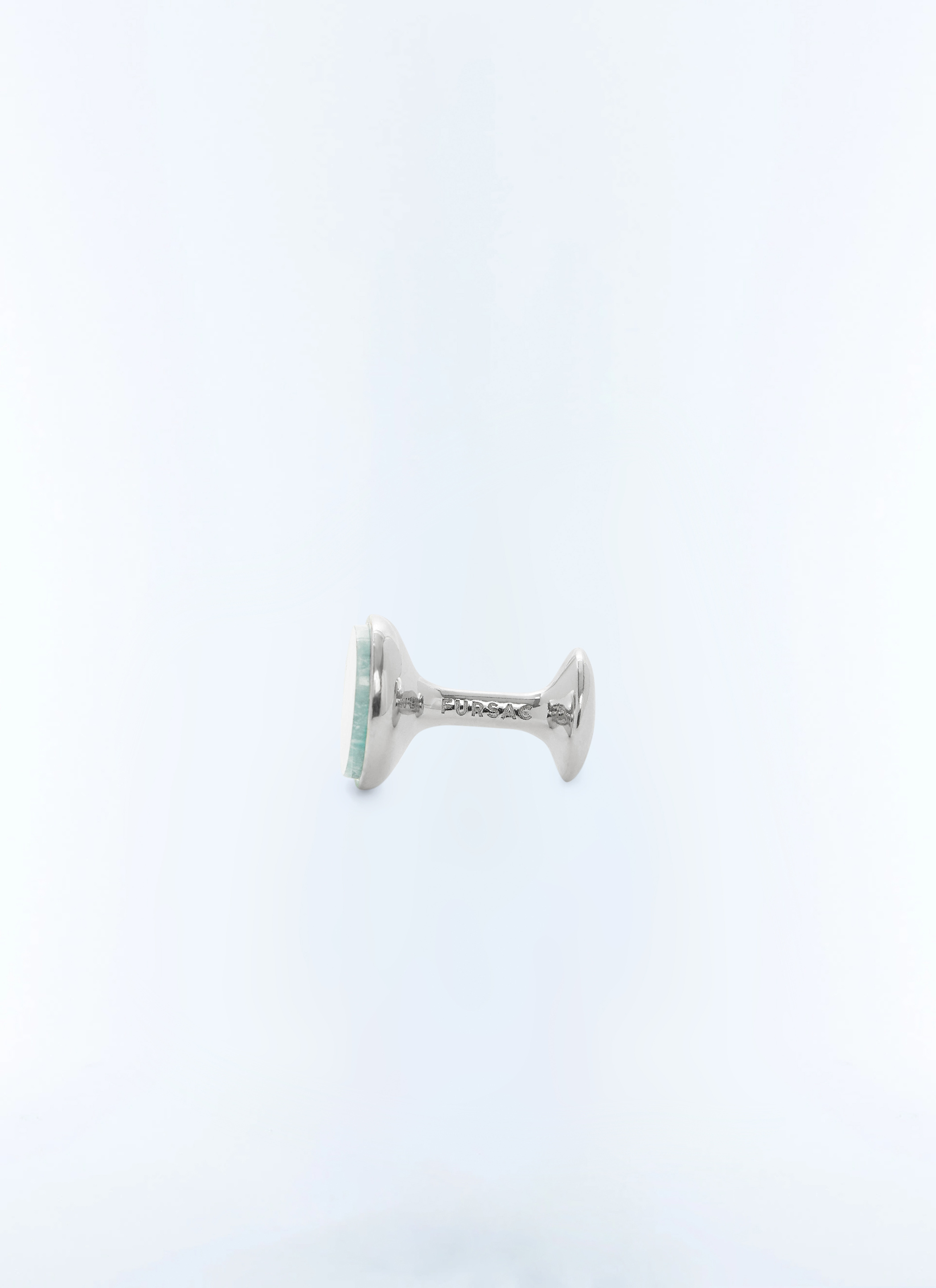 FURSAC - Boutons de manchettes avec pierre - Homme - Taille Unique - Gris