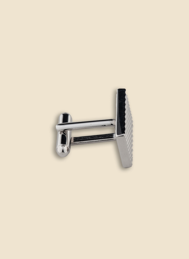 Boutons de manchette argenté homme Fursac - D2BOUT-N901-91