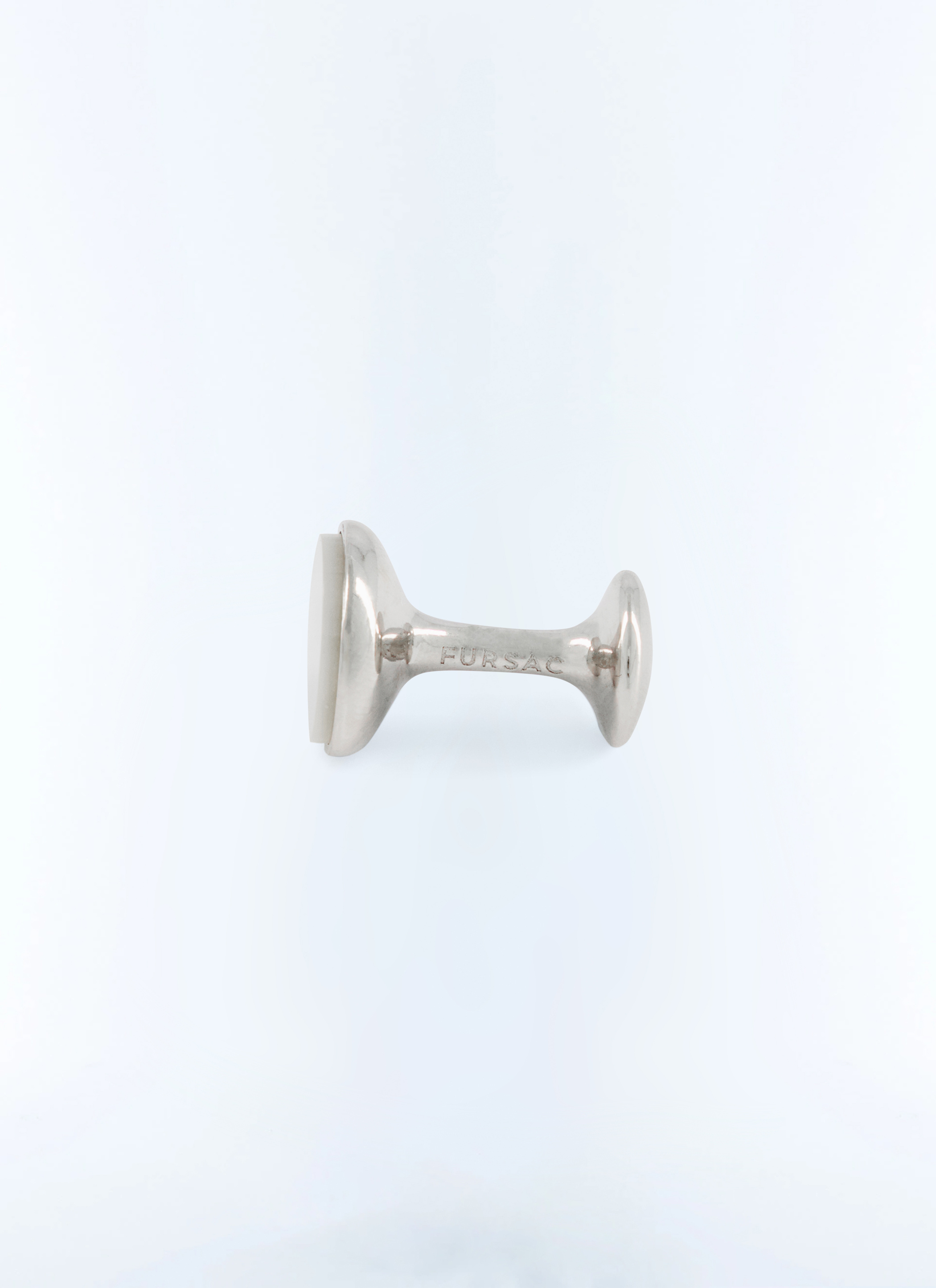 FURSAC - Boutons de manchettes en laiton argenté - Homme - Taille Unique - Jaune - Collection Cérémonie - Mariage