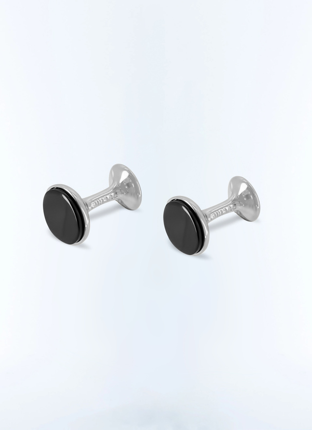 Boutons de manchette homme argenté laiton argenté finitions rhodium Fursac - D2BOUT-TB03-91