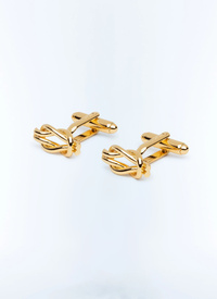 Boutons De Manchette Dorés Année 1970 – Occasion – Style Vintage – Pour Homme – Idéal Costume Rétro