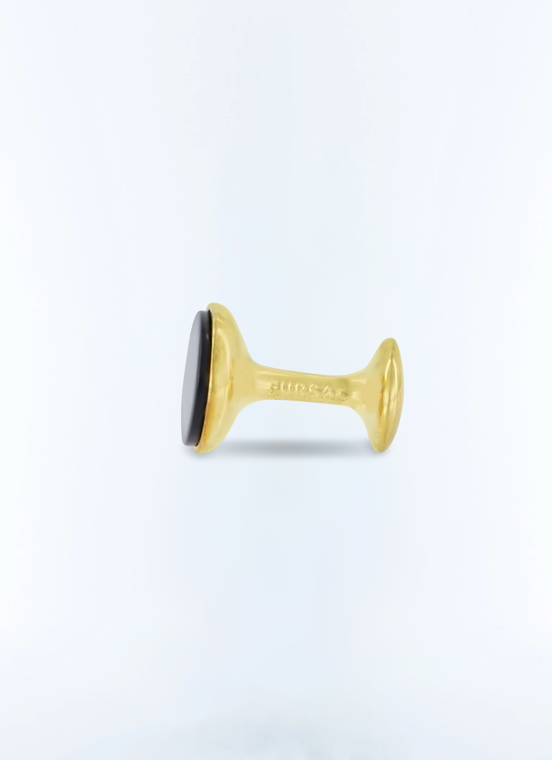 FURSAC - Boutons de manchettes en laiton dorés - Homme - Taille Unique - Jaune - Collection Cérémonie - Mariage