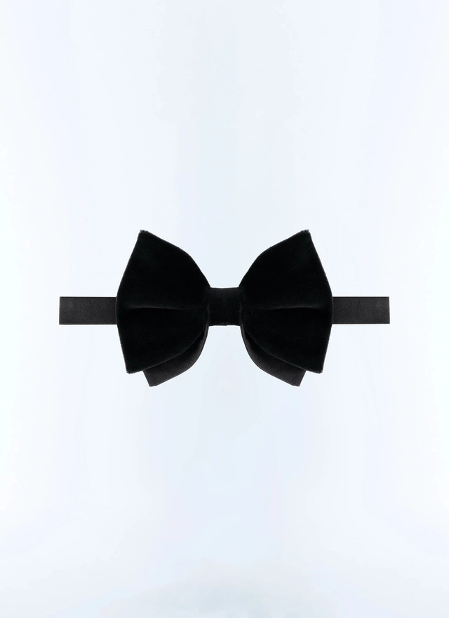 Men's black bow tie Fursac - D2TIMO-C711-20