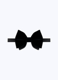Black velvet bow tie - D2TIMO-C711-20
