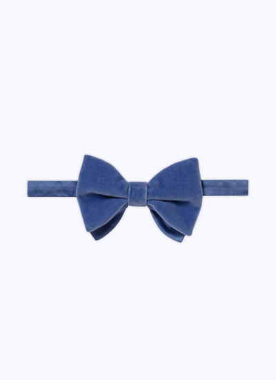 Men's bow tie blue velvet Fursac - D2TIMO-BC40-35