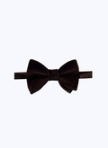 Brown velvet bow tie - D2TIMO-AC63-18