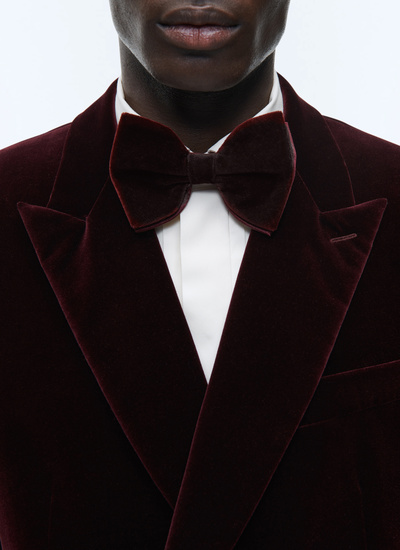 Men's burgundy bow tie Fursac - D2TIMO-C711-74