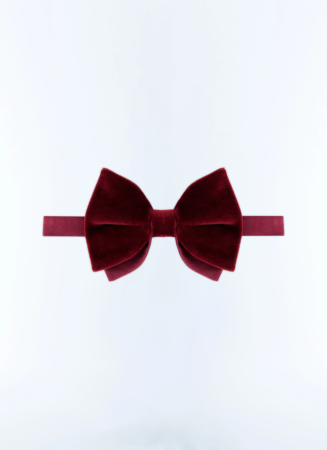 Men's velvet bow tie Fursac - D2TIMO-C711-74