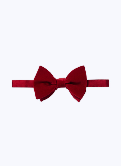 Men's bow tie red velvet Fursac - 23ED2TIMO-BC40/79