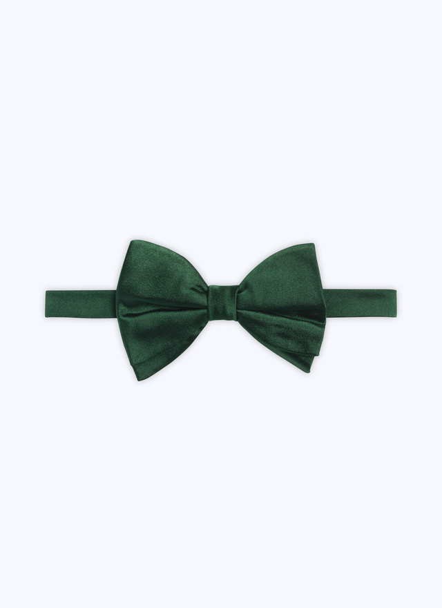 Men's bow tie emerald green silk Fursac - D2TIMO-VR24-41