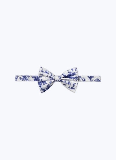 Men's bow tie toile de jouy silk Fursac - D2TIMO-DR40-A001
