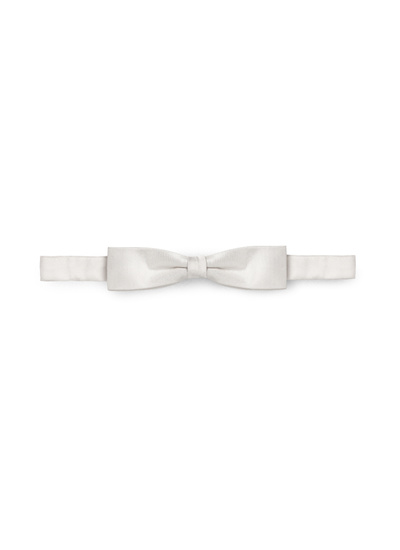 Men's bow tie ecru silk ottoman Fursac - D2PANO-R213-02