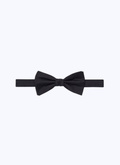 Black satin bow tie - D2NPAP-D214-20