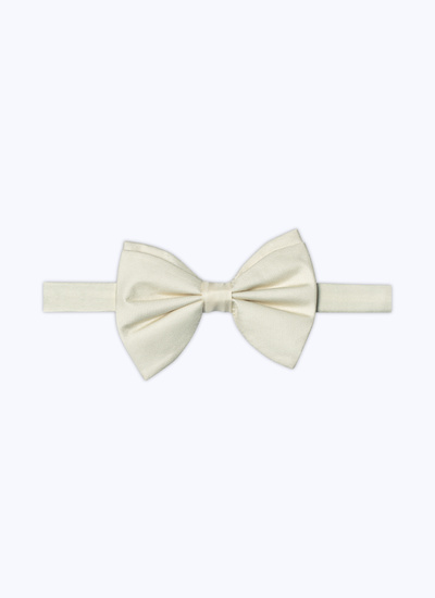 Men's bow tie champagne silk satin Fursac - PERD2TIMO-VR24/02