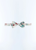 Silk satin bow tie with floral pattern - D2NPAP-FR18-L001