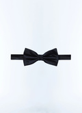 Navy blue satin bow tie - D2NPAP-D214-30