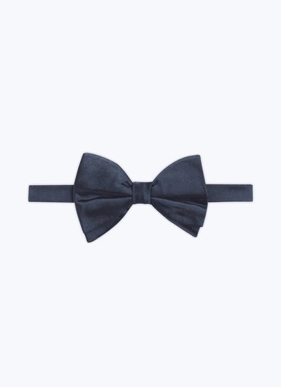 Men's bow tie navy blue silk satin Fursac - D2TIMO-VR24-30