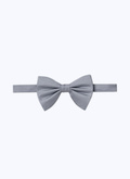 Grey silk twill bow tie - D2TIMO-VR24-26