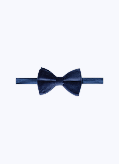 Men's bow tie blue velvet and silk Fursac - D2TIMO-OC15-34