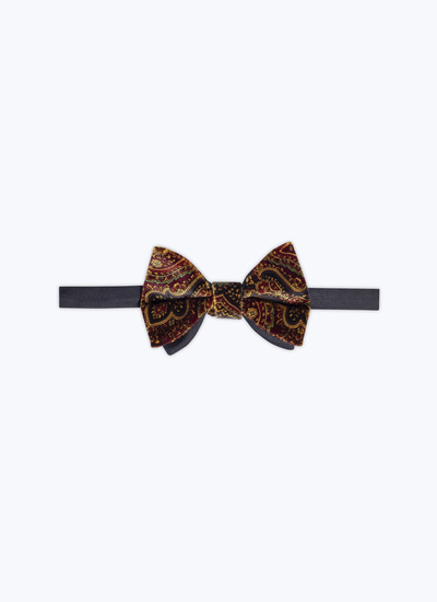 Men's bow tie brown velvet and silk Fursac - D2TIMO-CC55-G003