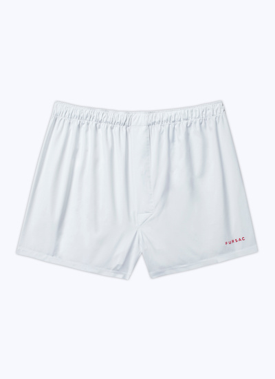 Men's white, ecru cotton boxer short Fursac - P3BLI2-AX36-39