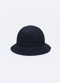 Navy blue water-repellent nylon bucket hat - 23ED2BOBB-BM07/30