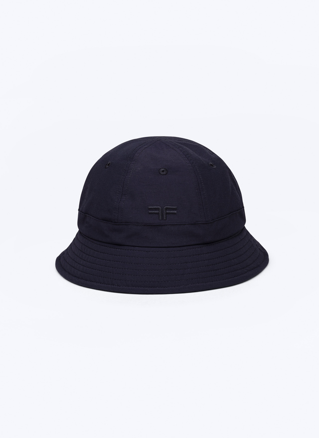 Men's bucket Hat navy blue water-repellent fabric Fursac - D2BOBB-CM22-D030