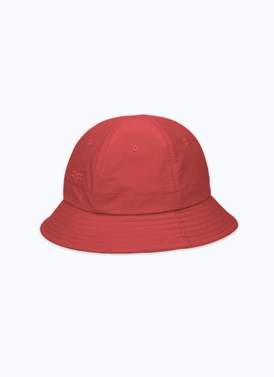 Men's bucket Hat red water-repellent fabric Fursac - D2BOBB-CM22-C003
