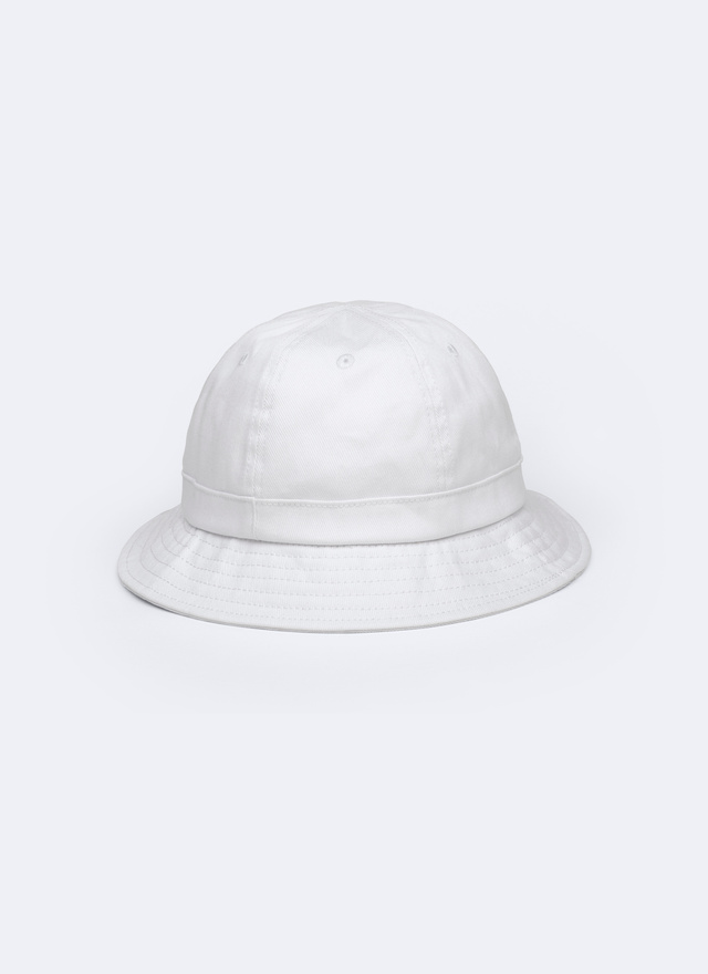 White bucket hat 23ED2BOBB-BR16/01 - Men's bucket hat