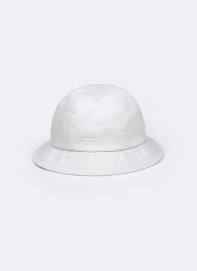 Men's bucket Hat white cotton canvas Fursac - D2BOBB-BR16-01