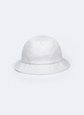 White cotton canvas bucket hat - D2BOBB-BR16-01