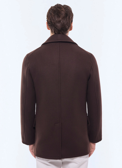 Caban homme drap de laine mélangée Fursac - M3ABAN-GM28-G018