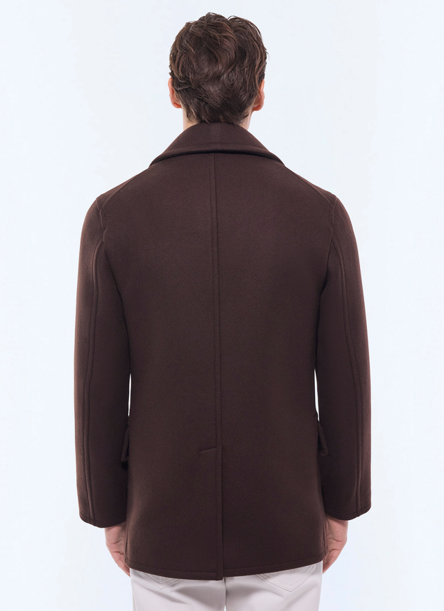 Caban homme drap de laine mélangée Fursac - M3ABAN-GM28-G018
